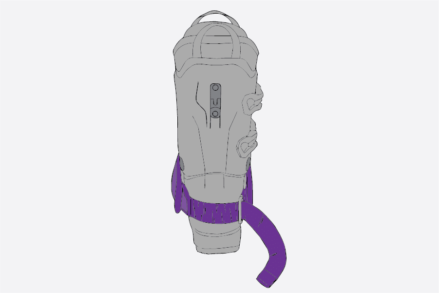 Back View Slopees Ski Boot Cover Back View Slopees Ski Boot Cover